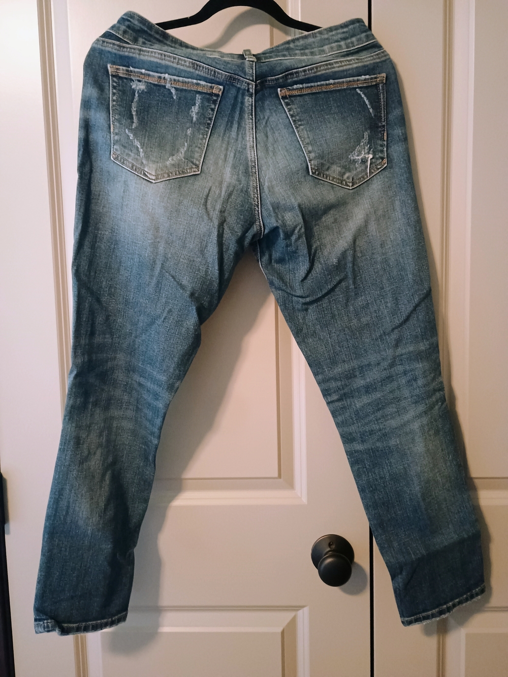 Silver Mid Rise Button Fly Jeans - Picture 4 of 4